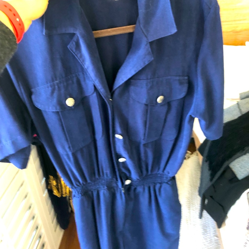 Vintage saint germain navy jumpsuit